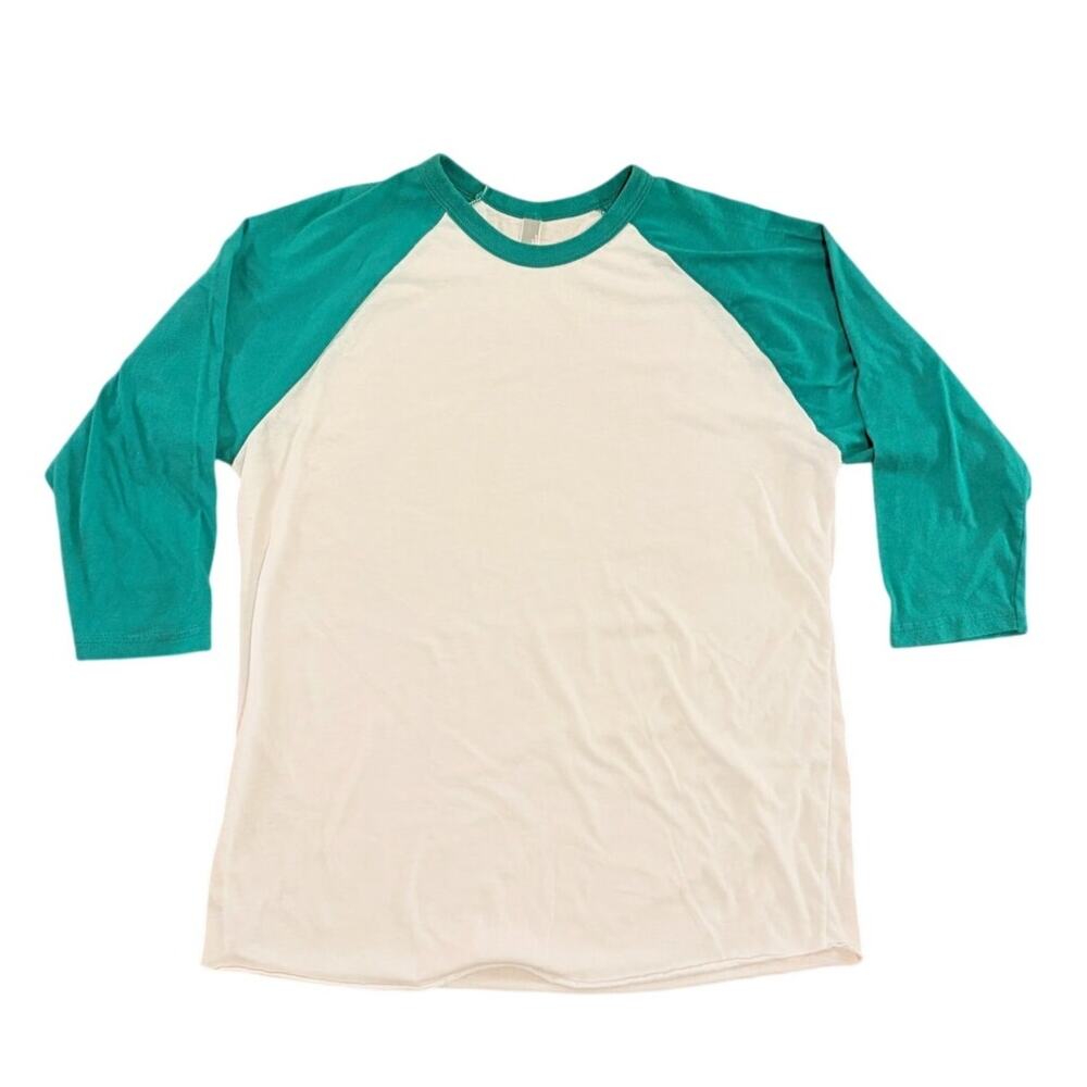 American Apparel: The 50/50 Tee Green and White